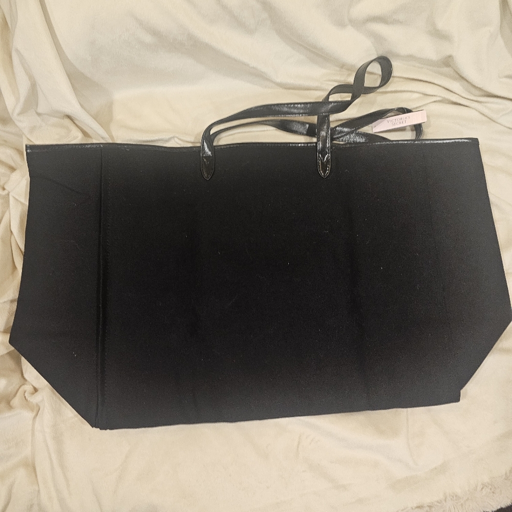 Victoria's secret pink tote shoulder bag shopper logo purse casual travel NWT - Picture 3 of 6